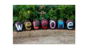 welcome sign