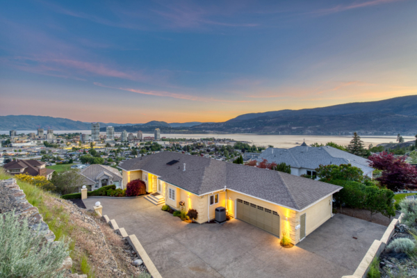 Downtown Kelowna Home with Panoramic Lakeviews. This one-of-a-kind home is perched along the hills of Mount Royal just minutes to downtown Kelowna with one of the best views of Lake Okanagan and the city.