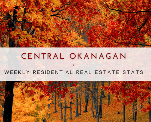 Central Okanagan Weekly Residential Real Estate Stats