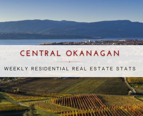 Central Okanagan Weekly Residential Stats Kelowna